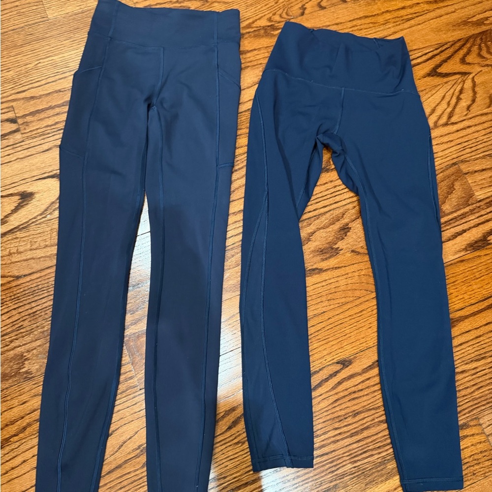 lululemon athletica Navy High-Rise Performance Leggings (Pair)